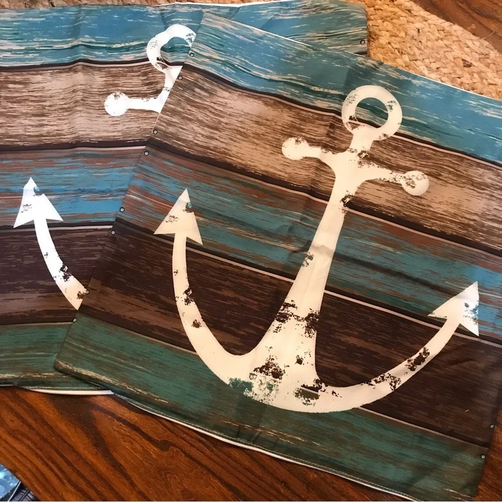 ⚓️Set of 2 Beachy Nautical Pillow Covers